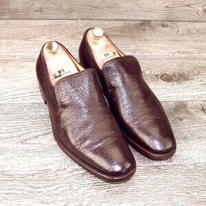 $895 GRAVATI Neiman Marcus 9 M Genuine PECCARY Brown 17927 * add $15 new Trees